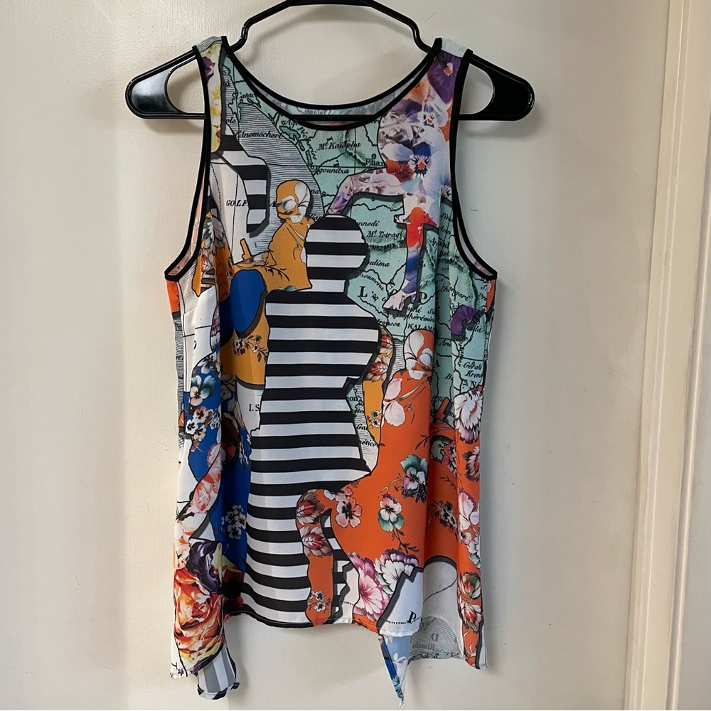 Clover Canyon Multicolor Abstract Tank Top